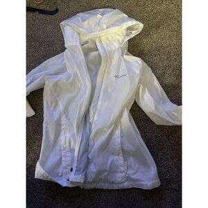 Columbia Jacket Mens Size Medium Packable Hooded Windbreaker Rain  Full Zip Mens